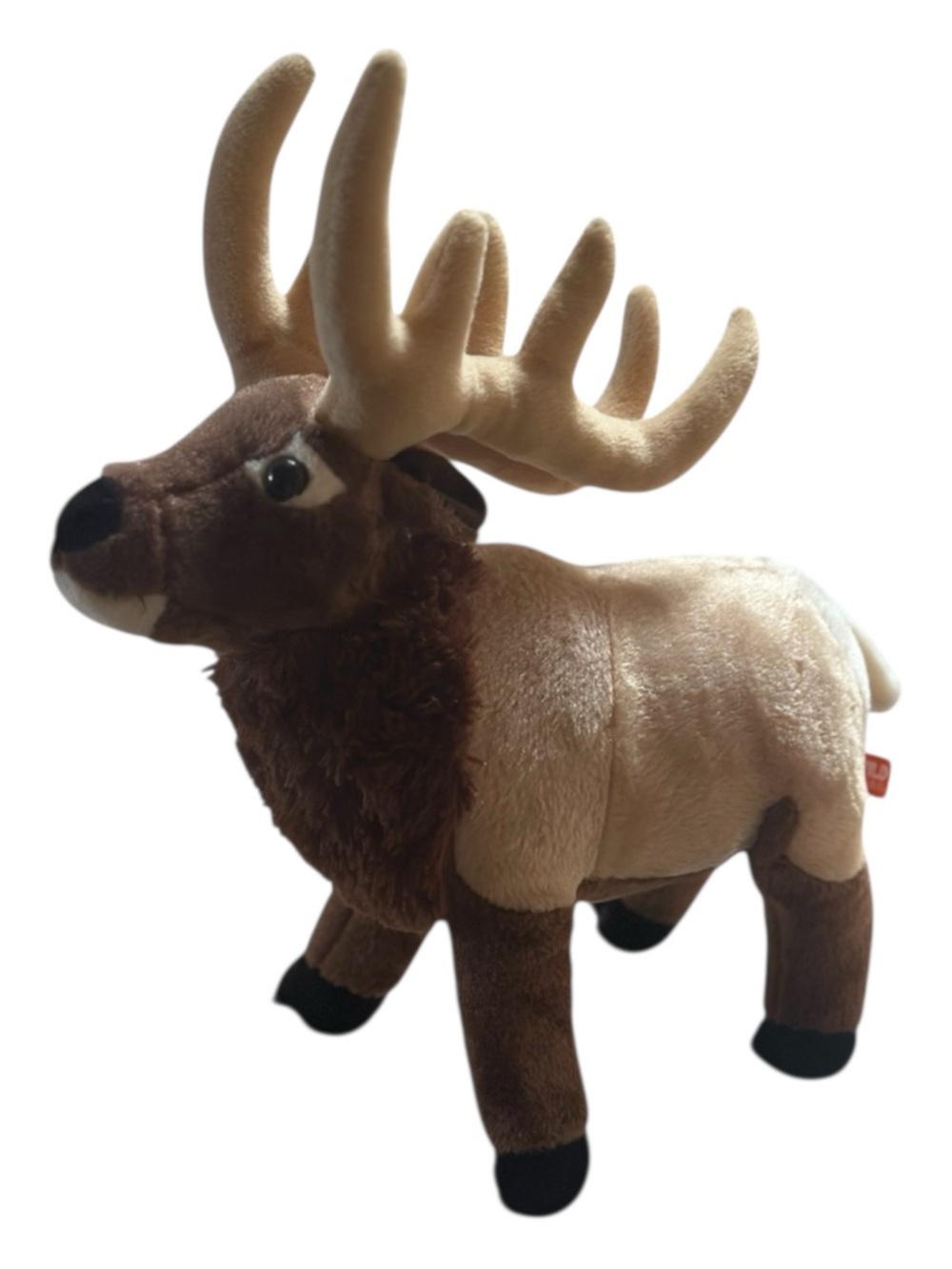Plush Elk Stuffed Animal - Brown and Tan Cozy Cuddler